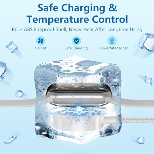 Image of 2Pack Multi Charging Cable for Apple Watch Charger 4 in 1 Travel Essentials RV Camping Essentials USB C /L /Micro Compatible with iWatch Series 11-1 /iPhone 17 /16 /15 /Android Airplane Gadgets-4FT