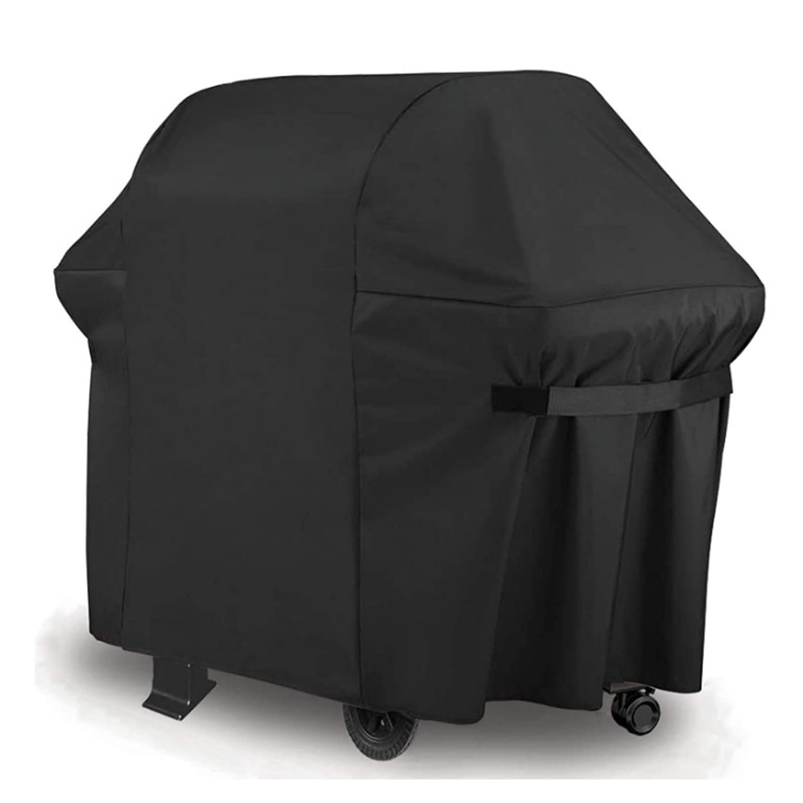 Copertura impermeabile per griglia 420D bue regolabile per barbecue, protezione resistente alle intemperie per uso esterno (dimensioni: 19 x 71 x 117 cm, colore: nero)