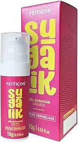 Feticos Sugalik Gel Estimulante Sugador Líquido Pulsação e Formigamento com Jambu Sabor Frutas Vermelhas 15g