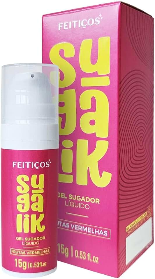 Feticos Sugalik Gel Estimulante Sugador Líquido Pulsação e Formigamento com Jambu Sabor Frutas Vermelhas 15g