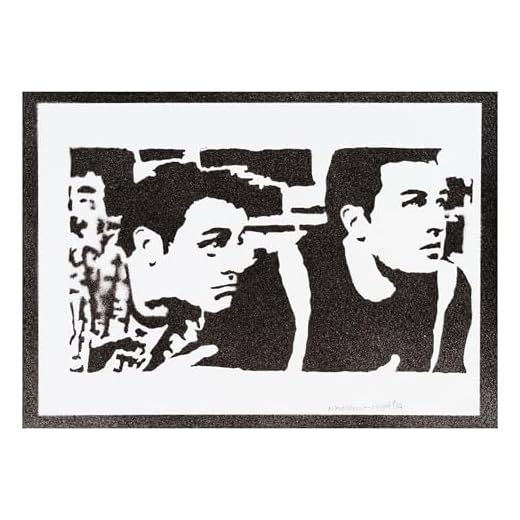 Frie. Poster Series TV Chandler y Joey Graffiti Hecho a Mano Regalos Originales para Hombre y Mujer Cuadros Decoracion Salon Modernos Hogar Handmade Street Art - Y2K Aesthetic Artwork
