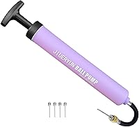 JIUERYUN Dual Action Sports Ball Pump with 5 Needles - Portable Inflator for Soccer, Basketball, Volleyball, Rugby & More