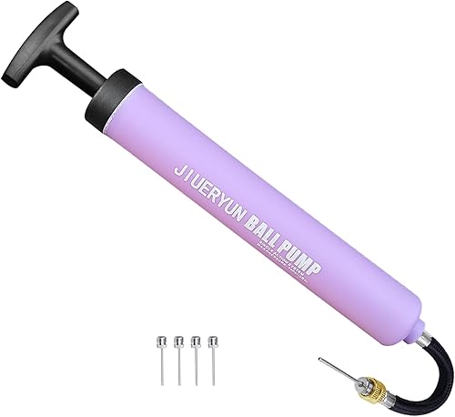 Miniatura 12 de Inflador de bola deportiva con 5 agujas (pin), bomba de aire portátil de doble acción con pasadores para inflar pelota de fútbol, fútbol, voleibol,