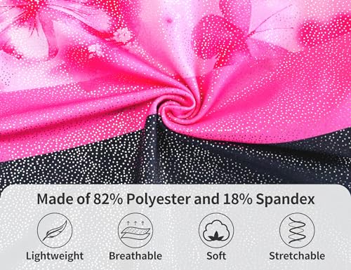 Image of Domusgo Gymnastics Leotards for Girls Sparkly One Piece Biketard Size 1-10Y