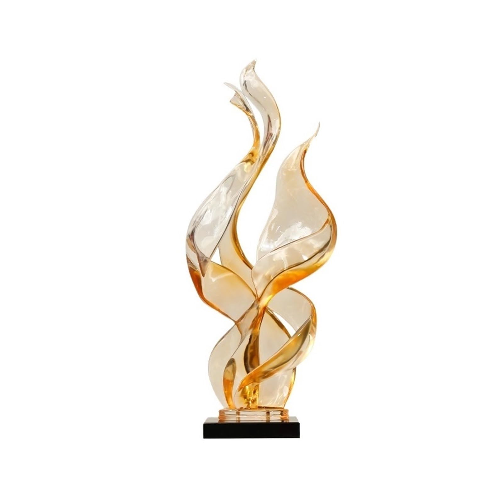 WANGHAI-666 Statue Decor Modern Decorative Piece, Understated Luxury Abstract Transparent Resin Entryway Art Sculpture