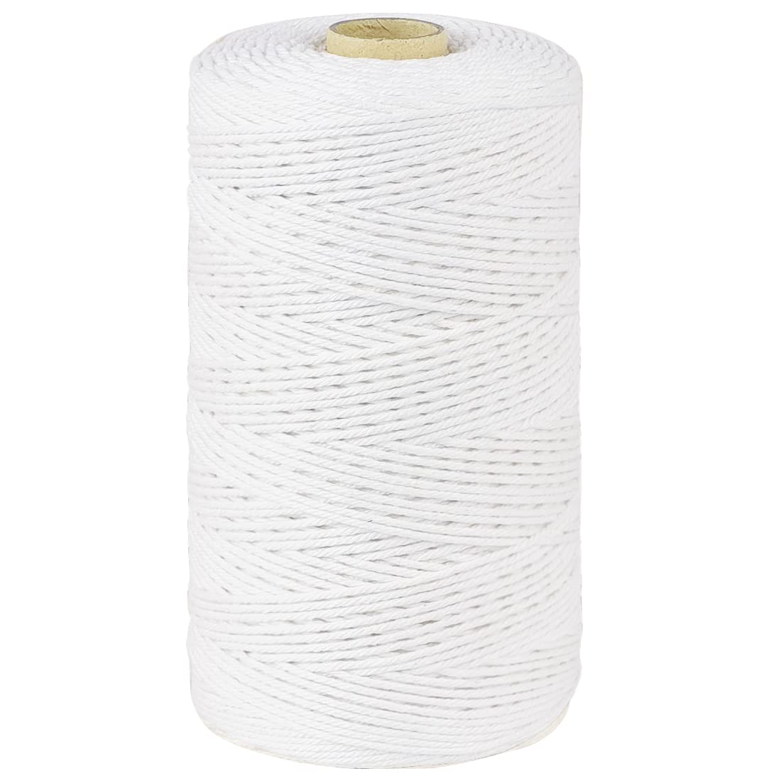 Ph Perkhomy White Perkhomy 335 M / 1100 Feet Cotton Butchers Twine String 2Mm For Cooking, Food Safe Crafts, Bakers Kitchen, Butcher Meat, Turkey, Sausage, Roasting, Gift Wrapping, Gardening, Crocheting & Knitting