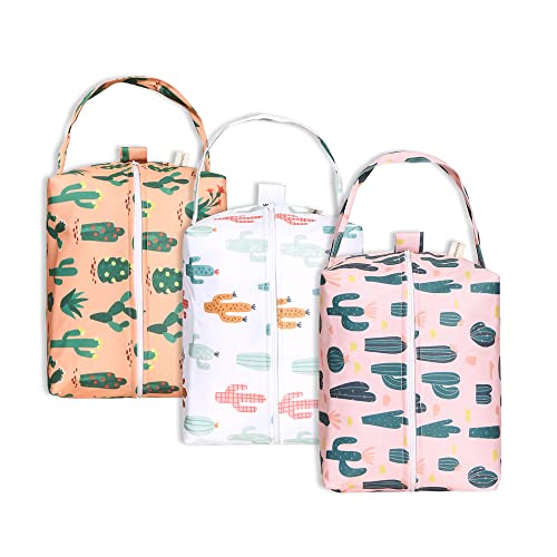 Image of Lmbabter Wet Dry Bag 3PCS Diaper Organizer Bag Nappy Pouch Water- resistan Diaper Pod for Diaper Bag,Gym Bag,Travel Bag