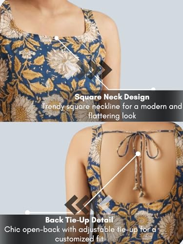Image of GRECIILOOKS Short Kurti for Women | Floral Printed Short Kurta for Women | Comfortable Rich Office & Casual Kurti`s for Jenas, Leggings & Trousers