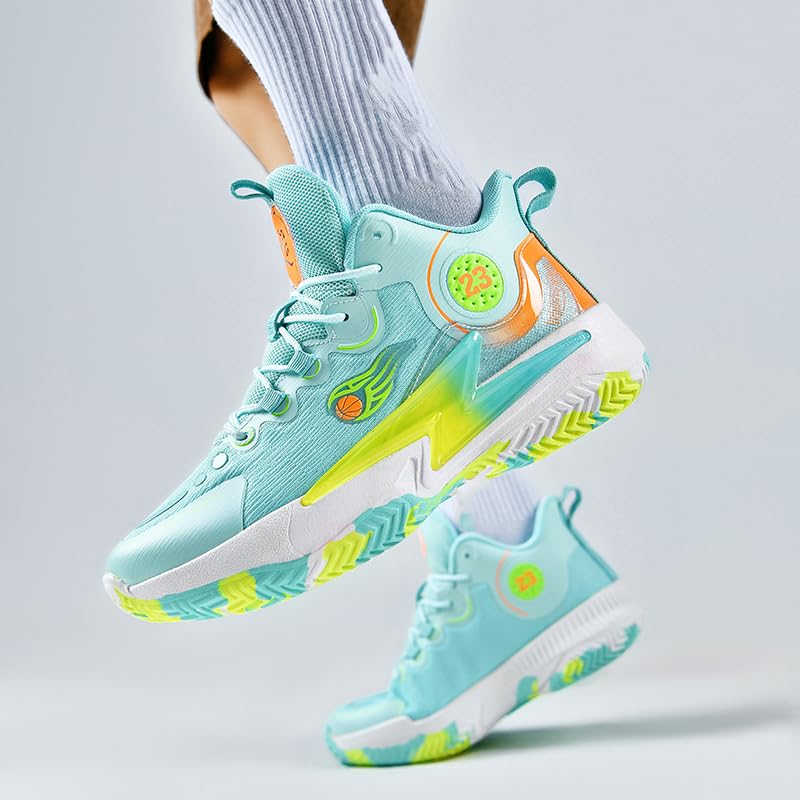 Image of Womens Mens Basketball Shoes Lightweight Fashion Breathable Comfortable Non Slip Sport Indoor Outdoor Sneakers for Unisex