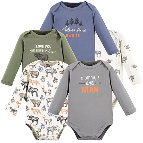 Image of Touched by Nature Unisex Baby Organic Cotton Long-Sleeve Bodysuits