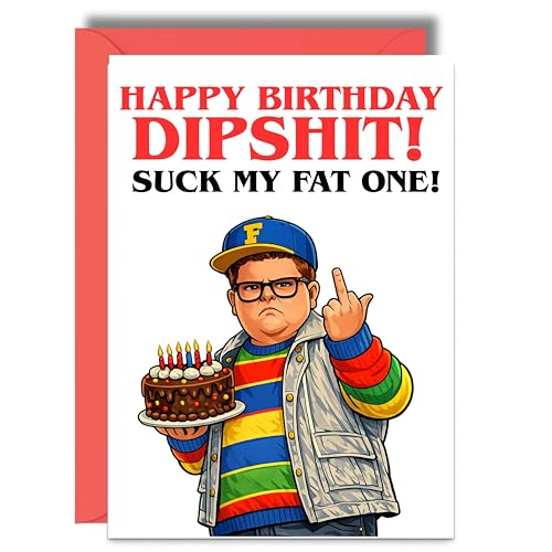 Stranger Funny Rude Birthday Card Adult Humour 80s Retro Horror JBS153
