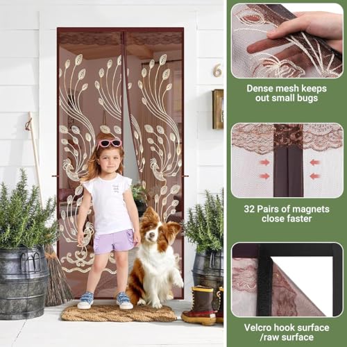 Image of HASTHIP Mosquito Mesh Screen Ventilated Door Partition 100x205cm