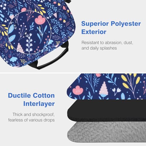 Image of Dadanism 13 Inch Tablet Sleeve Shoulder Bag with Handle for iPad Pro 13 inch M4 2024, iPad Air 13 inch, iPad Pro 12.9 inch, Galaxy Tab S10+ Plus /S9 FE+ /S9+ Plus 12.4 inch, reMarkable Paper Pro 11.8 inch, Night Blue