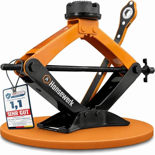 Hansewerk® Wagenheber Scherenwagenheber 2t inkl....