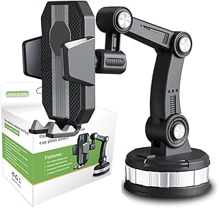 Super Absorbent Cell Phone Holder, Car Center Console Phone Holder, Universal Hands Free Mount Bracket for Dashboard Windshield