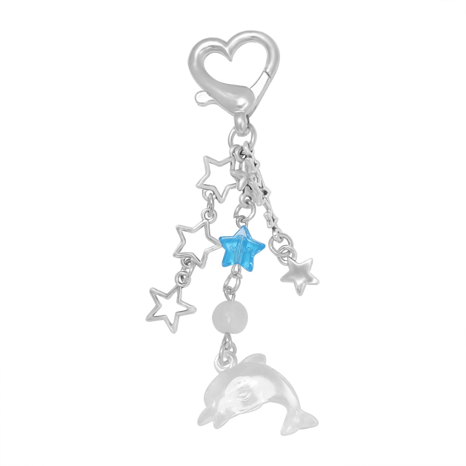 Aesthetic Y2K keychains Cute Butterfly Star Strawberry Bear Guitar Keychains Charms for Women Bag Purse Gifts