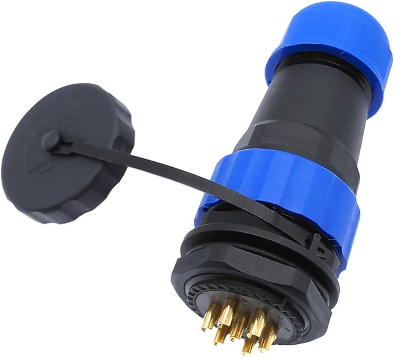 SP28 Straight Waterproof IP68 Connector 2-pin 3/4/5/6/7/9/10/12/14/16/19/22/24/26Pin Threaded Socket(KL4-3b)