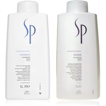 Wella SP Repair Shampoo 1000 ml & Wella SP System Professional Care Hydrate Shampoo 1000 ml