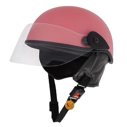 Sage Square Multi-Purpose Half Helmet for Men, Women (Pink Matte) (Non-Motorized)