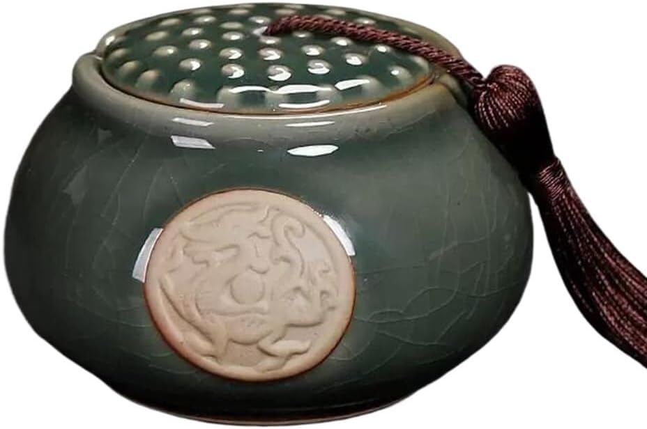 china tea tin， Ceramic Sealed Jar, Loose Tea, Storage Organizer, 320ml