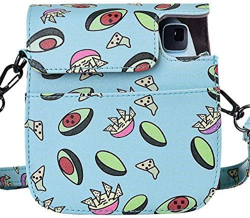Protective & Portable Case Compatible with Fujifilm Instax Mini 11 Instant Camera with Accessories Pocket and Adjustable Strap. (Green)