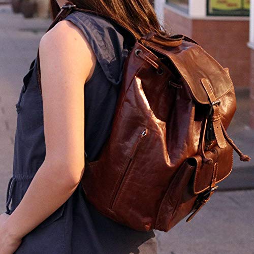 Voyager Drawstring Backpack #7517 (Brown) #TOP7