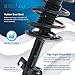 Detroit Axle - Struts Shocks for 2007-2012 Nissan Sentra [Base S SL SR] Complete Front Struts with Coil Spring Rear Shock Absorbers 2008 2009 2010 2011 Replacement Ready Assembly