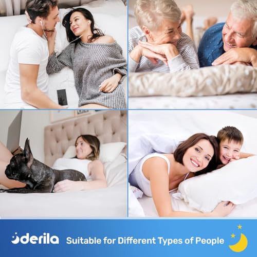 Derila King Size Pillow Case | Designed to Keep Your Derila Memory Foam Pillow Covered and Protected with This Crisp, Clean, White Pillowcase Made from Premium Materials 23.6" x 13.4" x 4.3" by Derila - Image 6