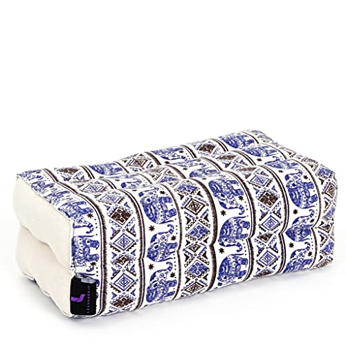 Image of Leewadee Yoga Block - Floor Cushion for Yoga Practice, Meditation Seat Cushion for Workouts Filled with Kapok