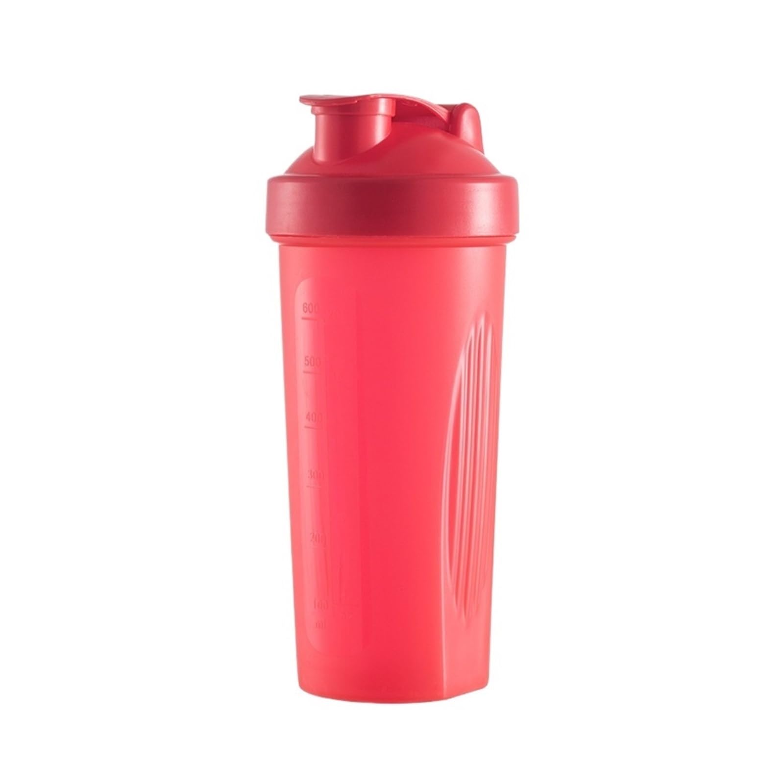 Tragbare Flasche aus Kunststoff, Protein-Shaker, für leidenschaftliche Athleten, Fiess, Getränke, auslaufsicher (Rot)