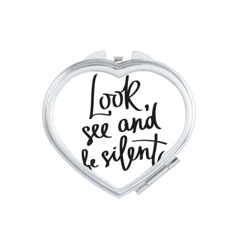 Miroir portable à la main pour corriger le maquillage rapidement en voyage