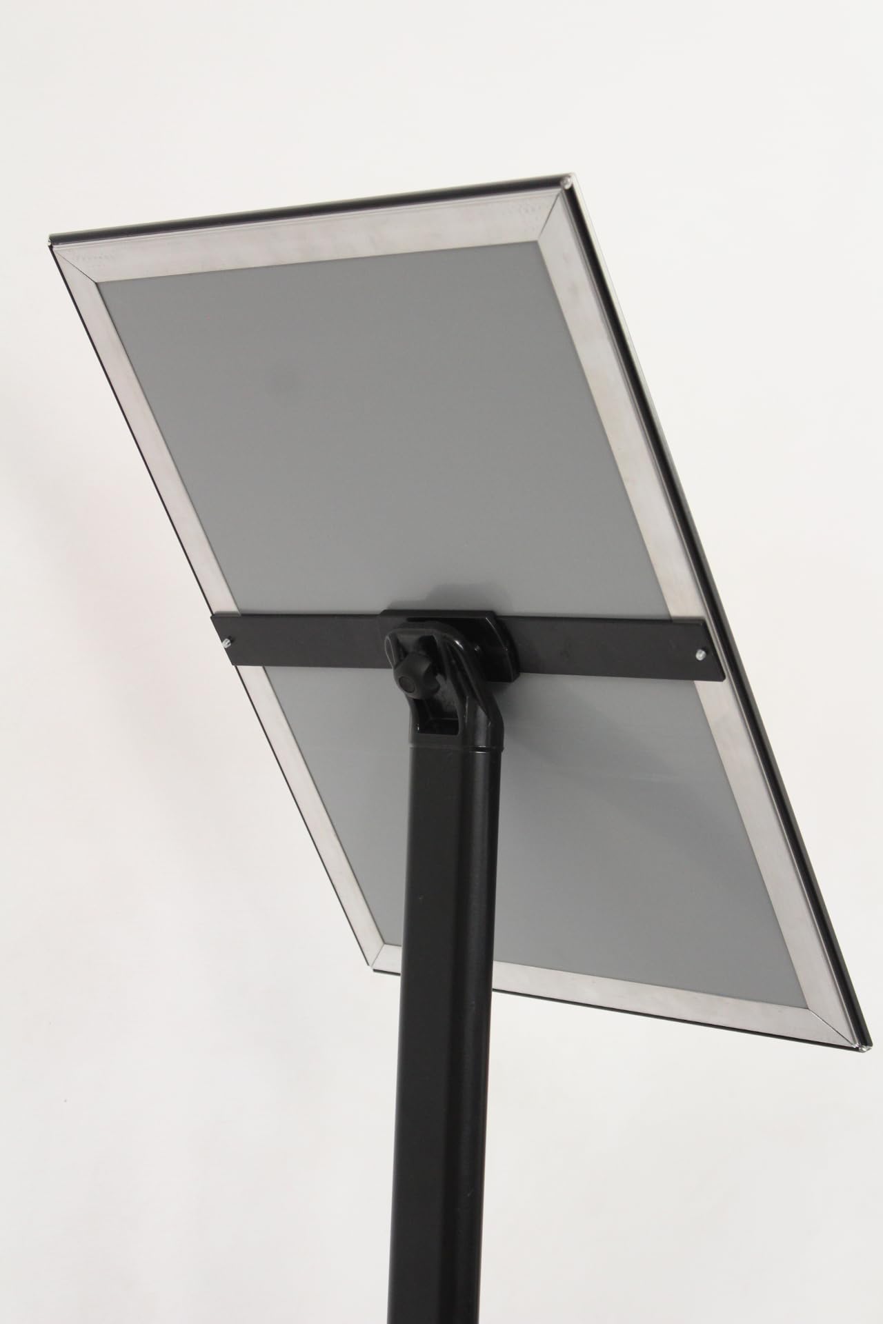 Soporte Informativo A3 Negro - Expositor de Pie de Aluminio con Marco Giratorio - Cartelera Vertical y Horizontal para Presentaciones - Tamaño 420 x 297 mm