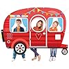 Amazon.com: Camper Shaped Photo Prop Selfie Frame Party Decorations ...