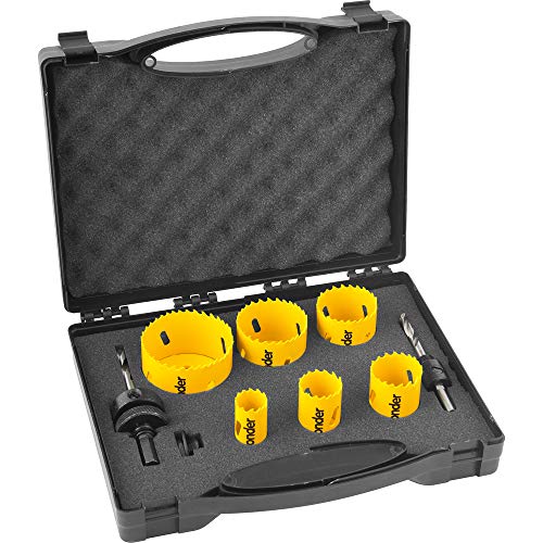 Vonder Jogo De Serras Copo Bimetal Em Aço Rápido Com 9 Peças Scv 300