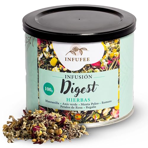 Infuso Camomilla 100g – Tisana Fiori Secchi con Camomilla, Anice Verde, Menta Poleo Naturale, Infuso Rilassante Senza Teina in Lattina, Tisana per Dormire, Relax e Digestione