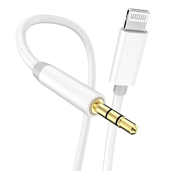 [Apple MFi Certified] Aux Cord for iPhone 14 13 12 11 | Lightning to 3.5 mm Headphone Jack Adapter for Car Stereo for iPhone 14 13 12 11 XS XR X to Car Home Stereo Speaker Headphone