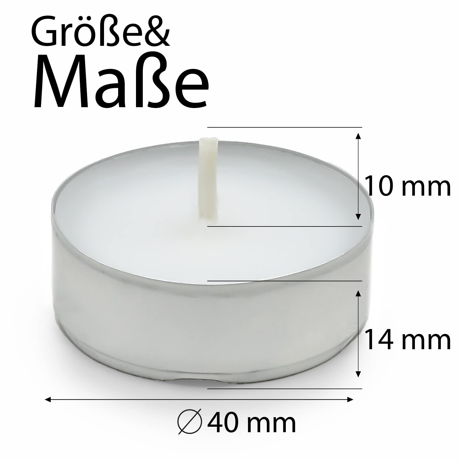 Unbekannt Lot de 1000 bougies chauffe-plat, 4 heures de combustion, longue durée de combustion, pour la restauration, la restauration, le grand paquet