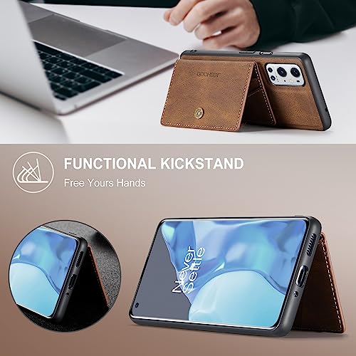 Funda para OnePlus 9 Pro protectora a prueba de golpes con acabado marrón premium 2