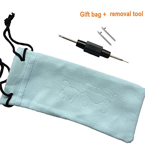 Carty 22Mm Quick Release Silicone Watch Strap For Watches And Smartwatches Replacement Watch Band Black(Red Stitching Black Buckle) #TOP6