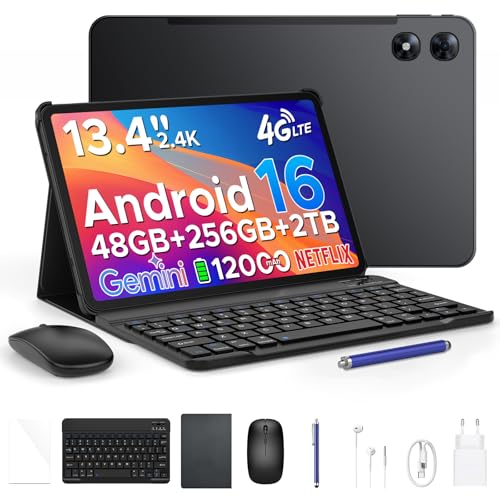 POPUX P13 Pro Tablet 13.4 Pollici, 48GB RAM+256GB ROM, 2.4K