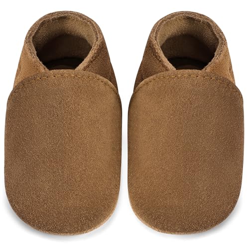 IceUnicorn Baby Lauflernschuhe Krabbelschuhe Baby Mädchen Jungen Lederpuschen Weicher Leder Wildledersohlen Lederschuhe Babys(Kastanie, 6-12 Monate) IceUnicorn Baby Lauflernschuhe Krabbelschuhe Baby Mädchen Jungen Lederpuschen Weicher Leder Wildledersohlen Lederschuhe Babys(Kastanie, 6-12 Monate)