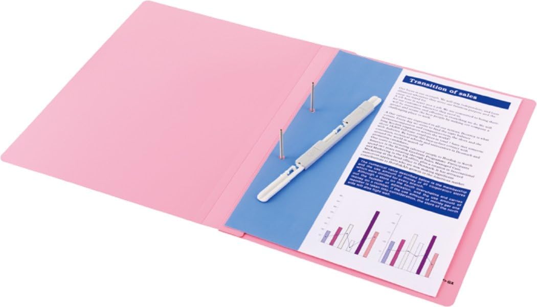 King Jim Flat Files 10 Pack Quick-in GX 4432GX Hin-10 Pink