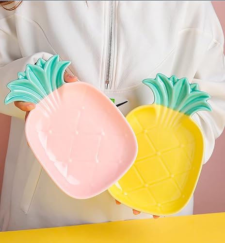 Miniatura 10 de Platos de ensalada de cerámica de 8 a 9 pulgadas, platos llanos, platos de postre de pasta, bandejas para servir aperitivos, sushi, frutas (tulipán)