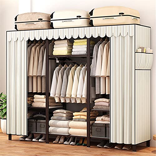 Mueble portátil para guardarropa y dormitorio con diseño plegable 6