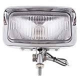 No aprobado por el DOT. Shiwaki Faro Universal Para Motocicleta, Faro Delantero Para Moto De Motocross, 2 Colores - Cromo