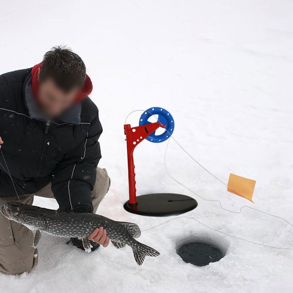 Juego de banderas automáticas para pesca en hielo, 10 unidades