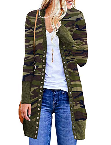 Halife ZD20091912 Women'S Casual Lightweight Long Sleeve Cardigan Flowy Stretchy Breathable Button Down Cardigans Sweater M thumb #4
