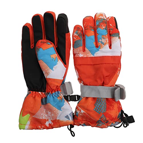 Holibanna Ski Gloves Winter Warm Riding Gloves Heated Function Waterproof Windproof Touchscreen Palms for Cycling Hiking Skating