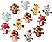 Animal Finger Puppets by Forest & Twelfth Kids, Fun Gifts and Party Favors for Boys and Girls, Includes Lion, Elephant, Tiger, Giraffe, Tiger & Monkey Toys, Pack of 12 or 24 (Pack of 12)