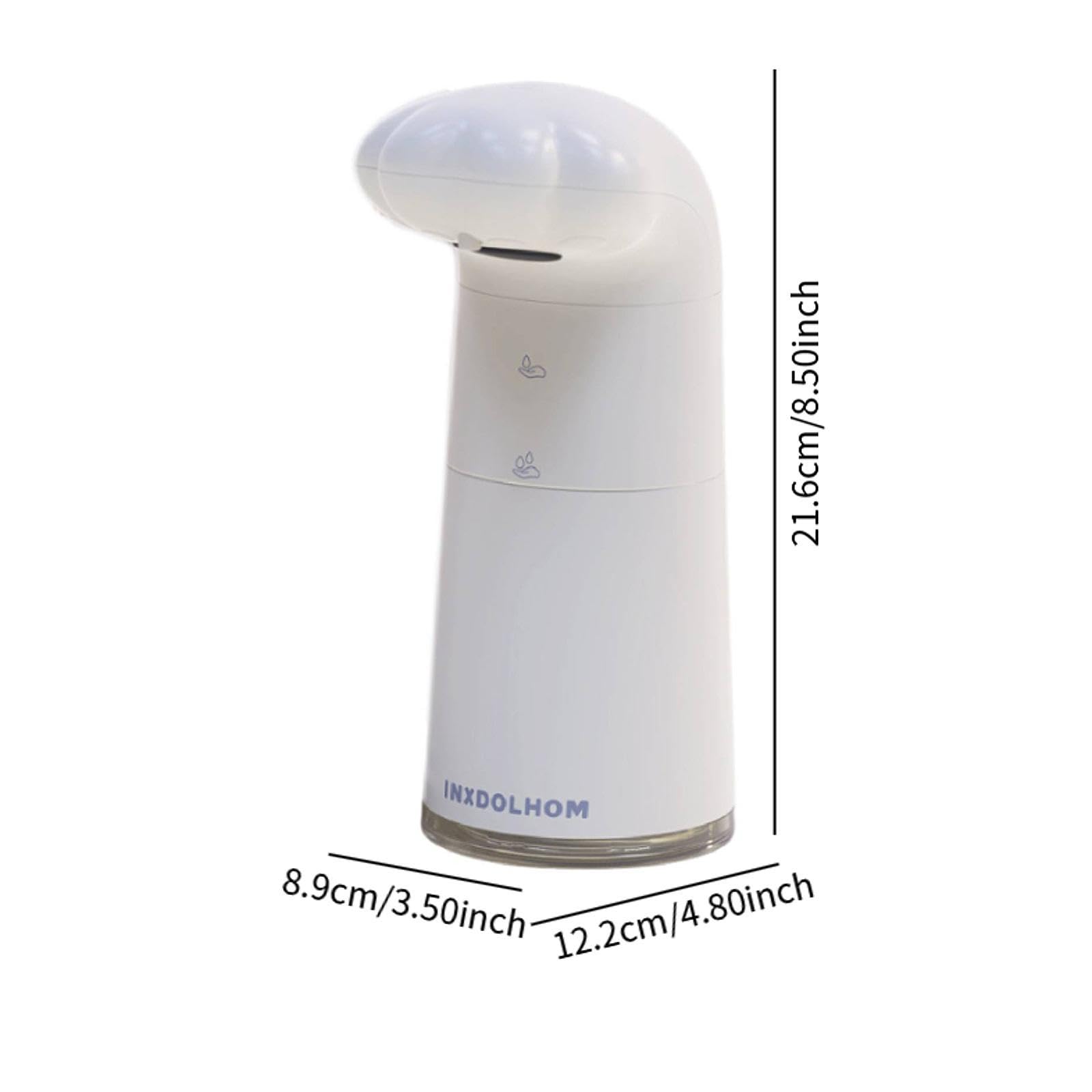 Dispenser Automatico di Sapone Schiuma Touchless Ricaricabile Carino Forma Zampa Gatto Materiale PP Funzione Sensore Adatto per Bambini Regalo, Bianco
